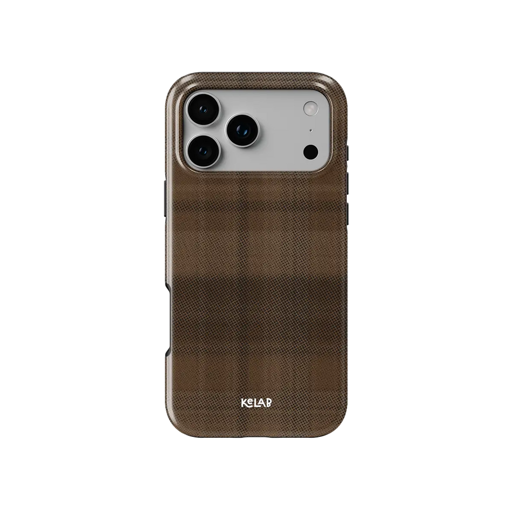 Chestnut | Brown Flannel Plaid iPhone Case