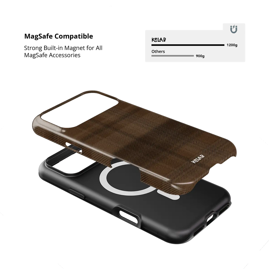 Chestnut | Brown Flannel Plaid iPhone Case