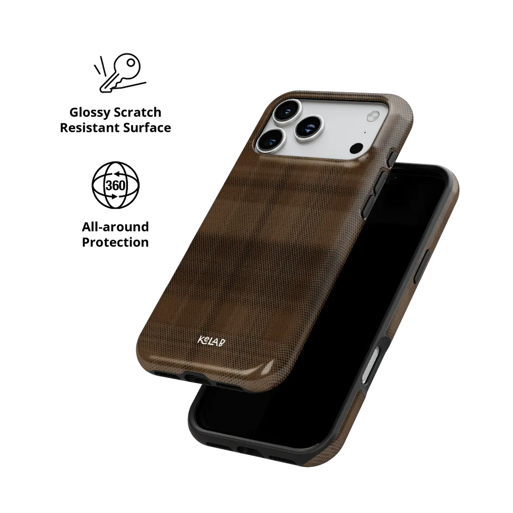 Chestnut | Brown Flannel Plaid iPhone Case