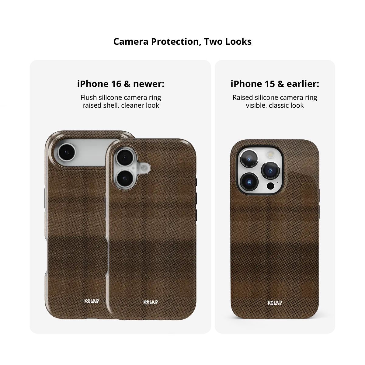 Chestnut | Brown Flannel Plaid iPhone Case