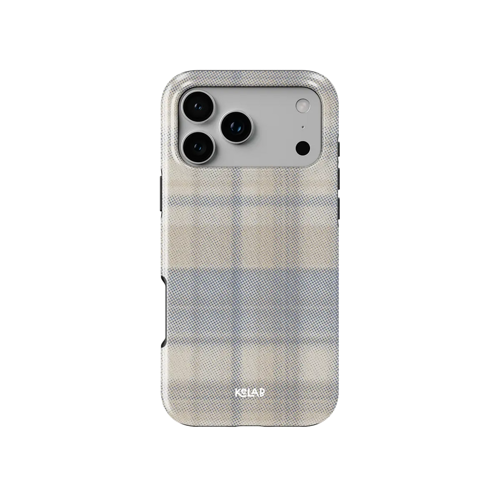 Oatmilk | Beige Flannel Plaid iPhone Case