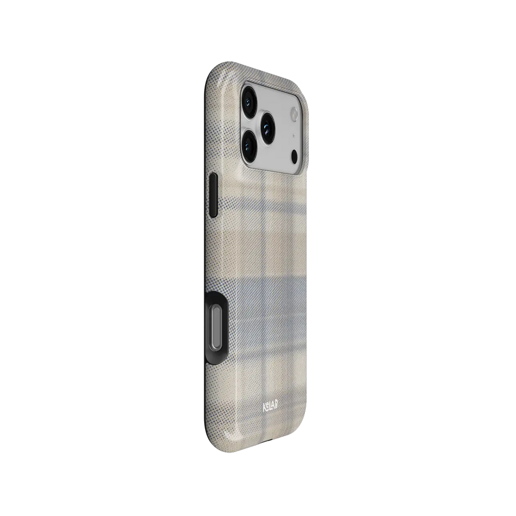 Oatmilk | Beige Flannel Plaid iPhone Case
