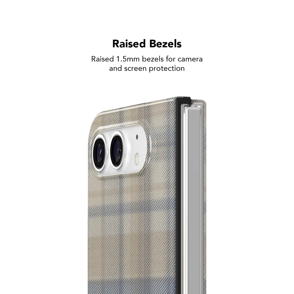 Oatmilk | Beige Flannel Plaid iPhone Case
