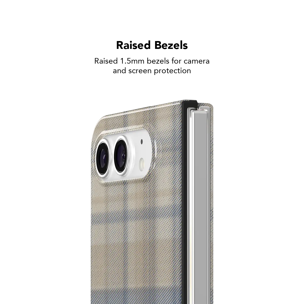 Oatmilk | Beige Flannel Plaid iPhone Case