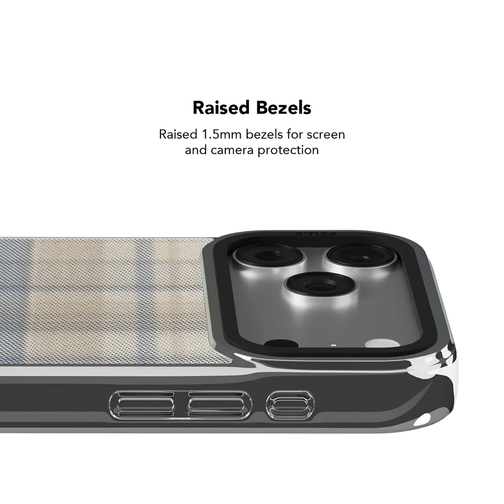 Oatmilk | Beige Flannel Plaid iPhone Case