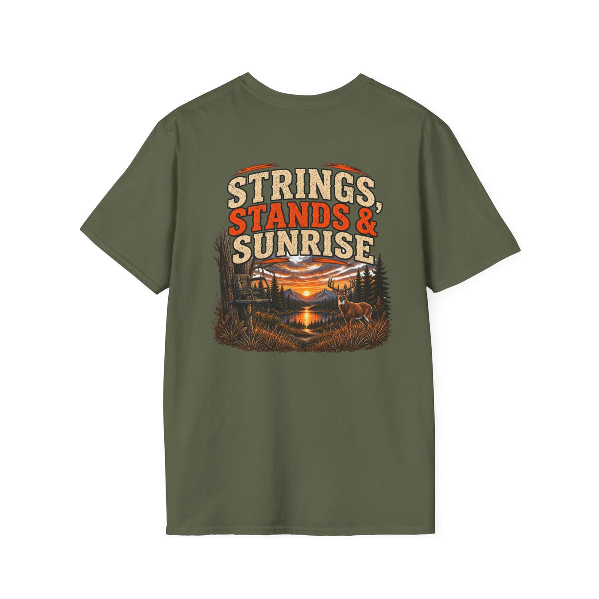 Rack & Ridge | Strings, Stands & Sunrise T-Shirt