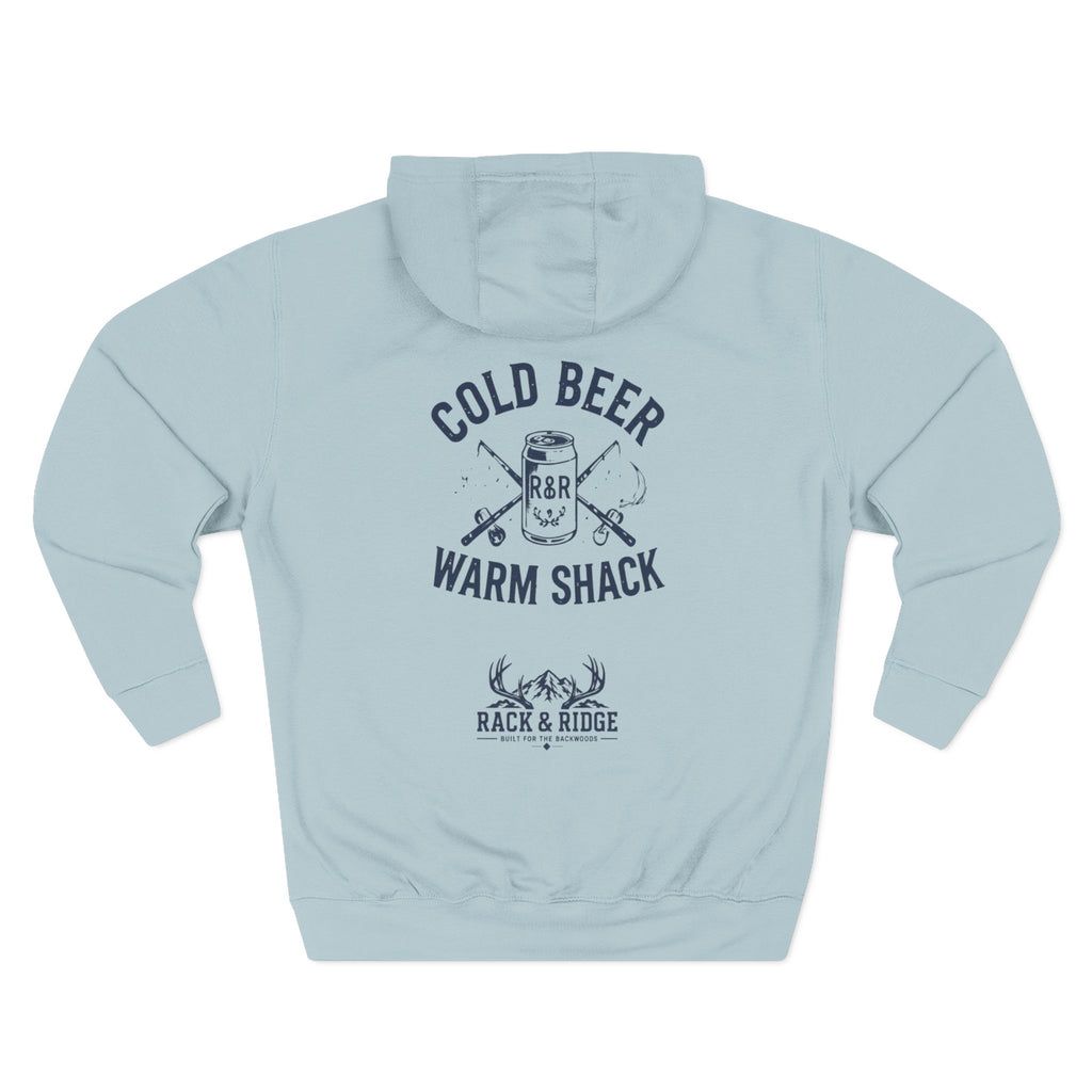 "Cold Beer. Warm Shack." | Rack & Ridge Hoodie
