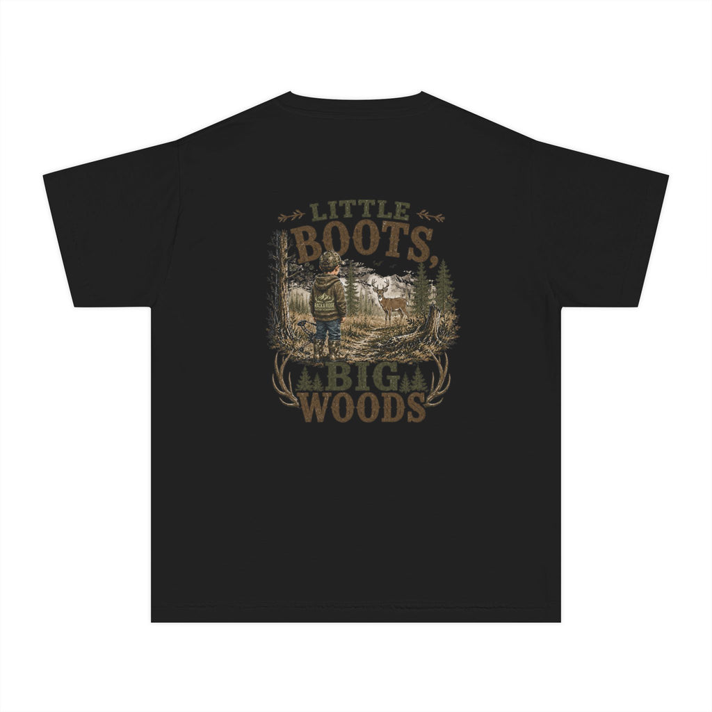 RACK & RIDGE Little Boots, Big Woods Youth Boys' Woodland T-Shirt