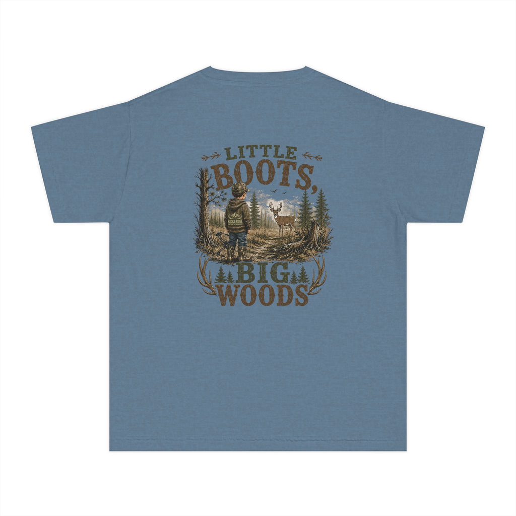 RACK & RIDGE Little Boots, Big Woods Youth Boys' Woodland T-Shirt