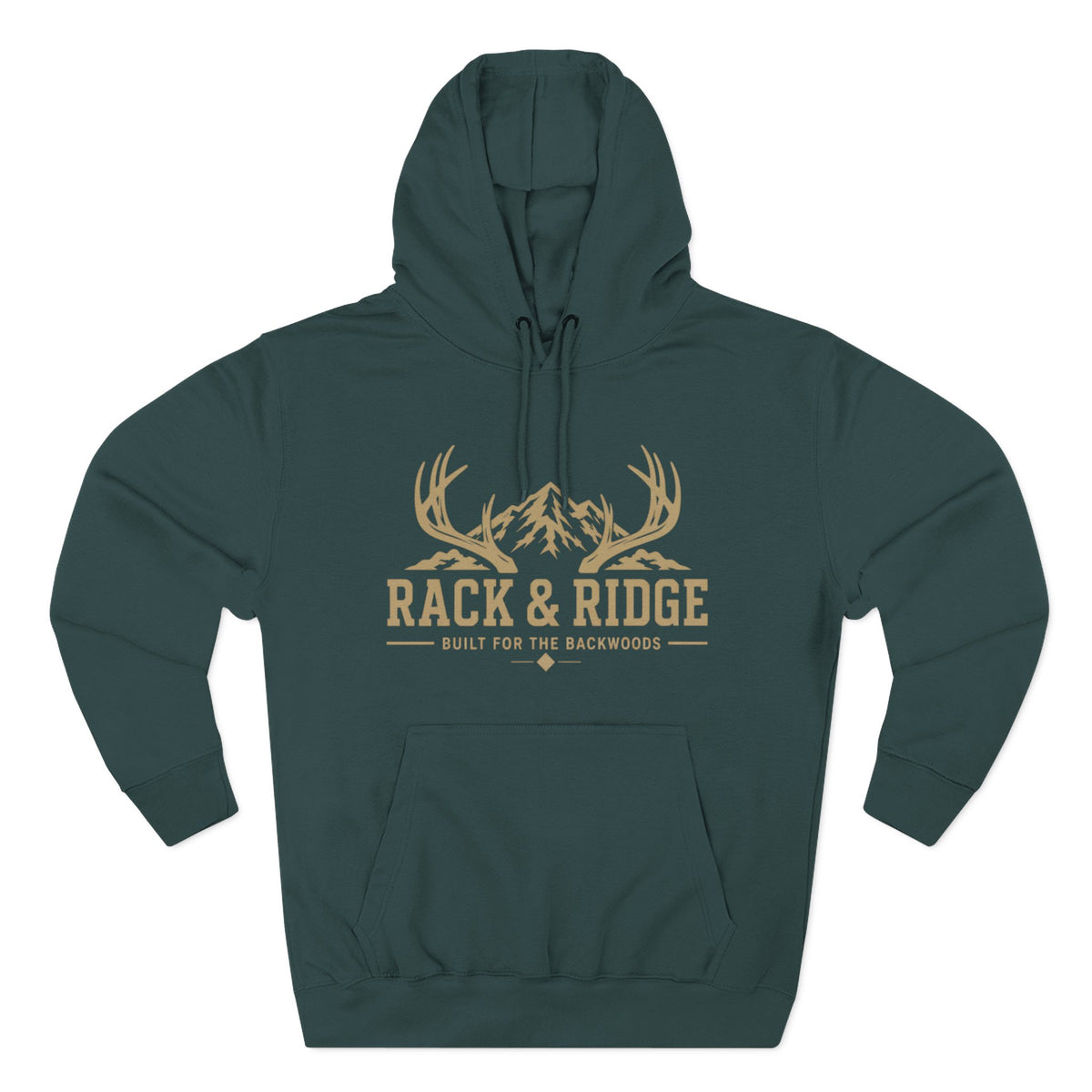Rack & Ridge Outdoor Hoodie — Hunting Antler Logo