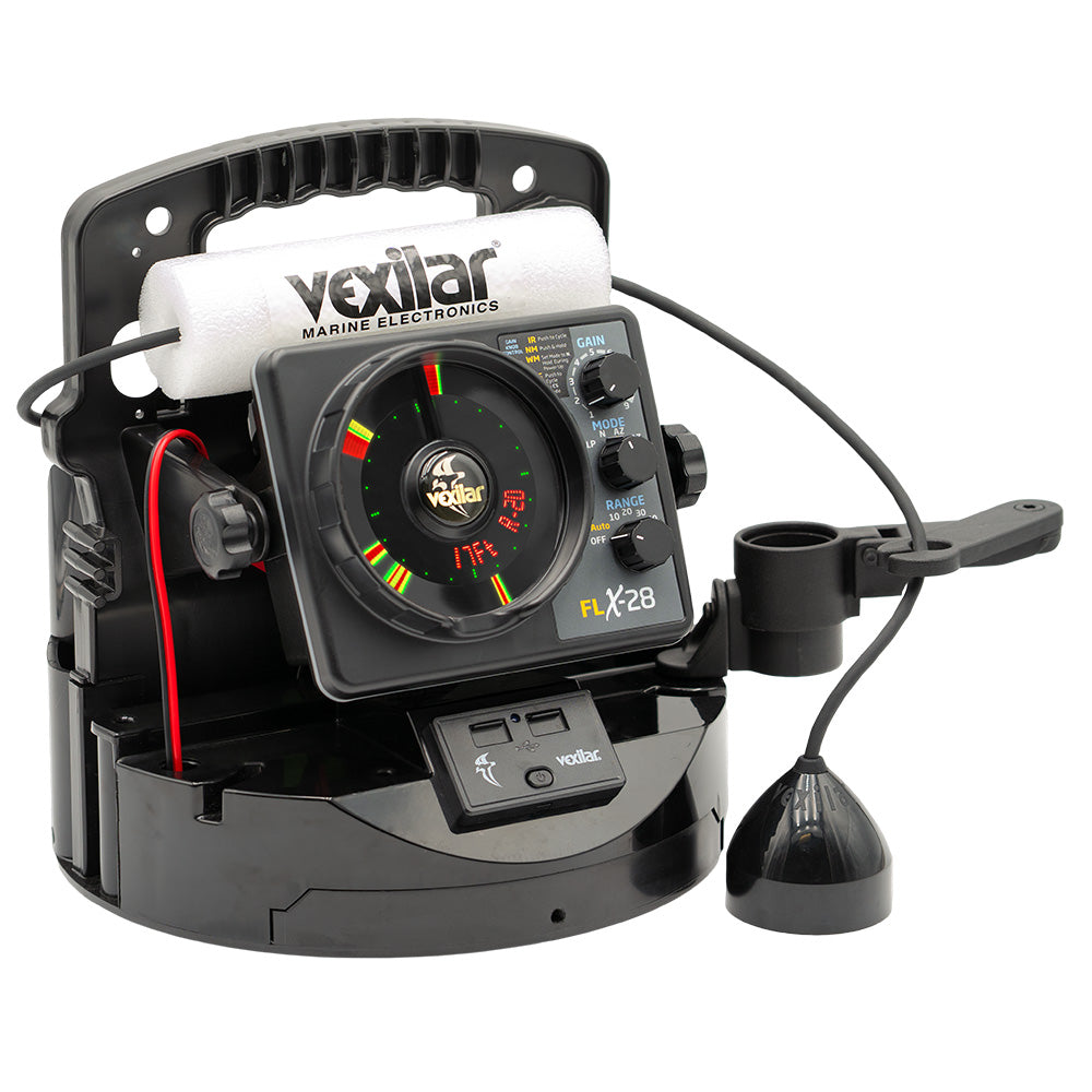 Vexilar FLX-28 Pro Pack Elite Ice Fishing System | Lithium Battery