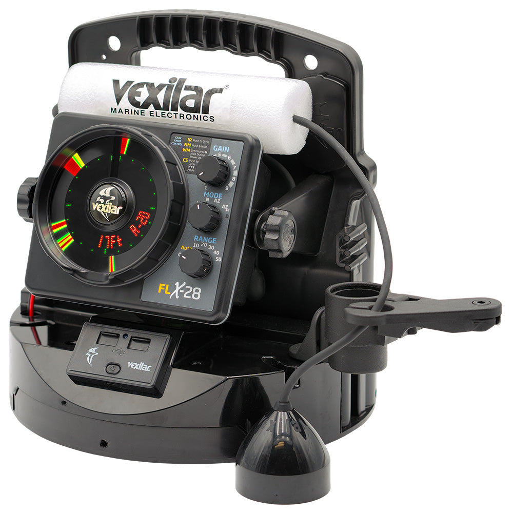 Vexilar FLX-28 Pro Pack Elite Ice Fishing System | Lithium Battery