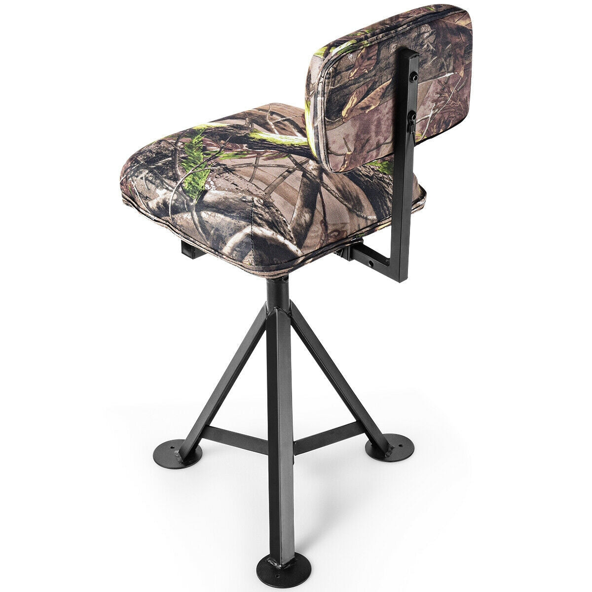 360° Swivel Hunting Chair | Tripod Stool with Detachable Backrest