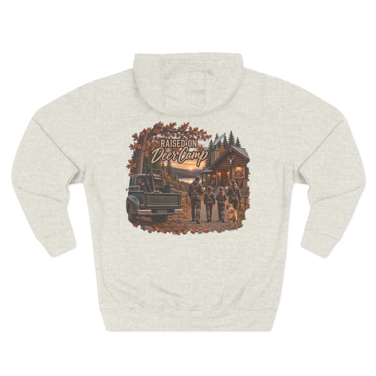 Rack & Ridge “Raised on Deer Camp” Hoodie — The Signature Hunting Family Fleece