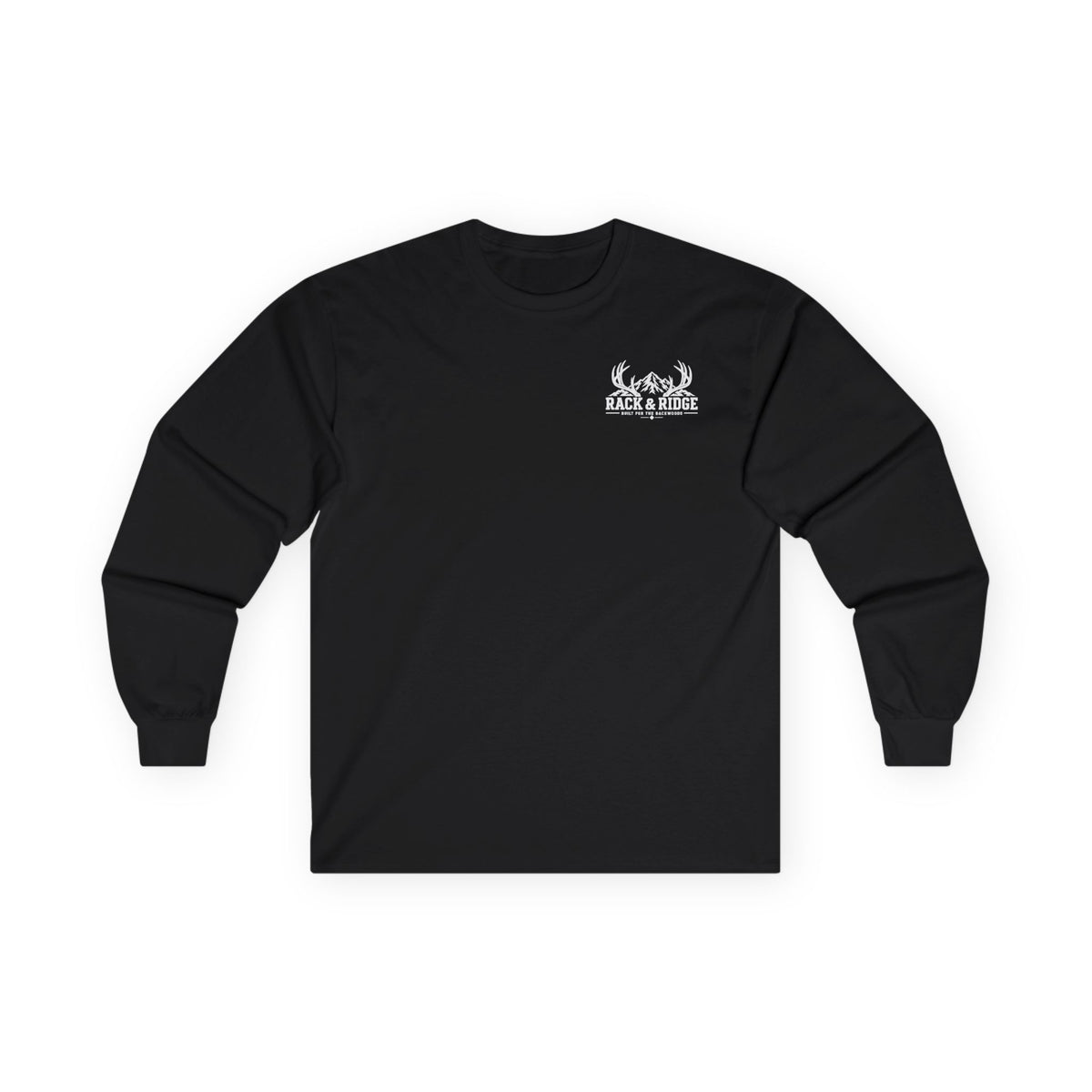 Rack & Ridge Signature Antler Logo Long Sleeve — Outdoor Lifestyle Crew Shirt