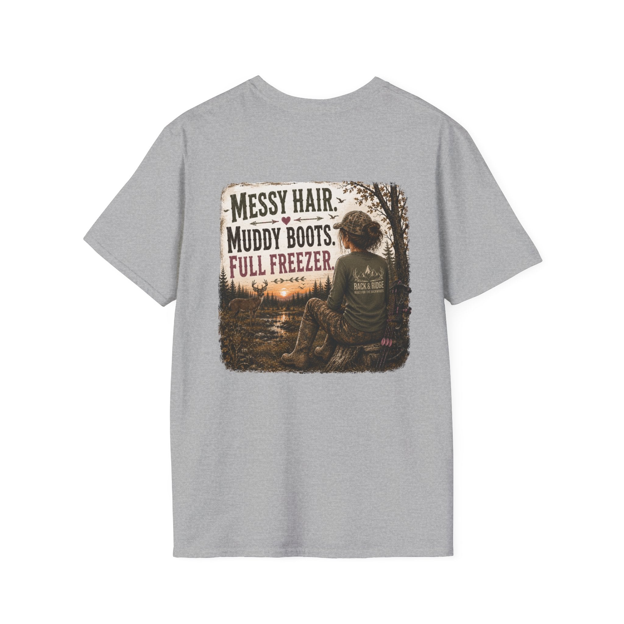 Rack & Ridge | Messy Hair. Muddy Boots. Full Freezer T-Shirt