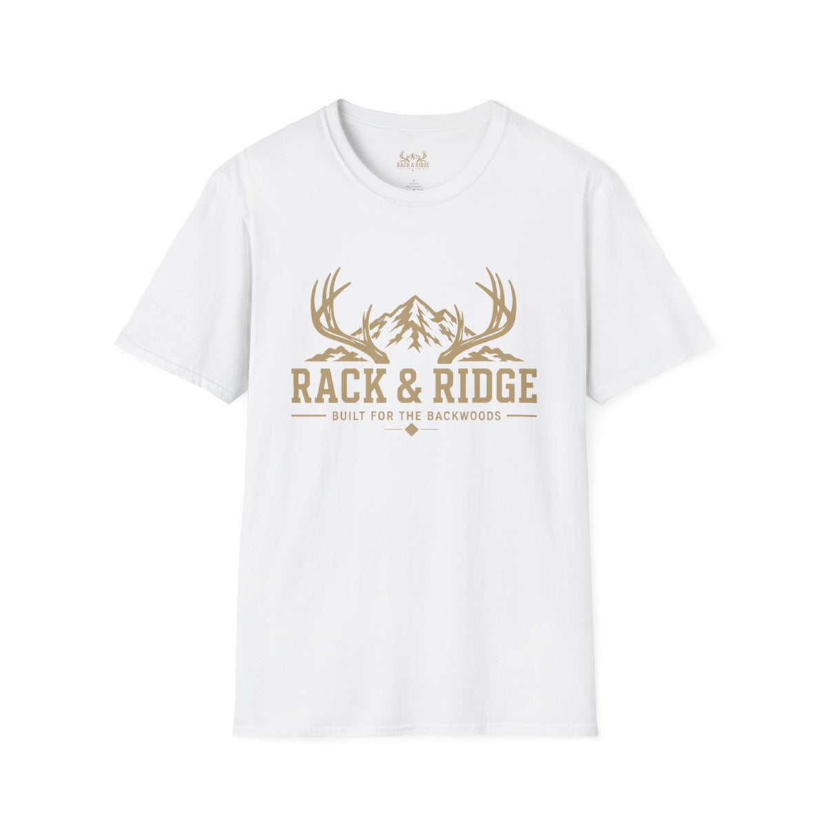 Rack & Ridge Mountain Antler Logo T-Shirt — Outdoor Hunting