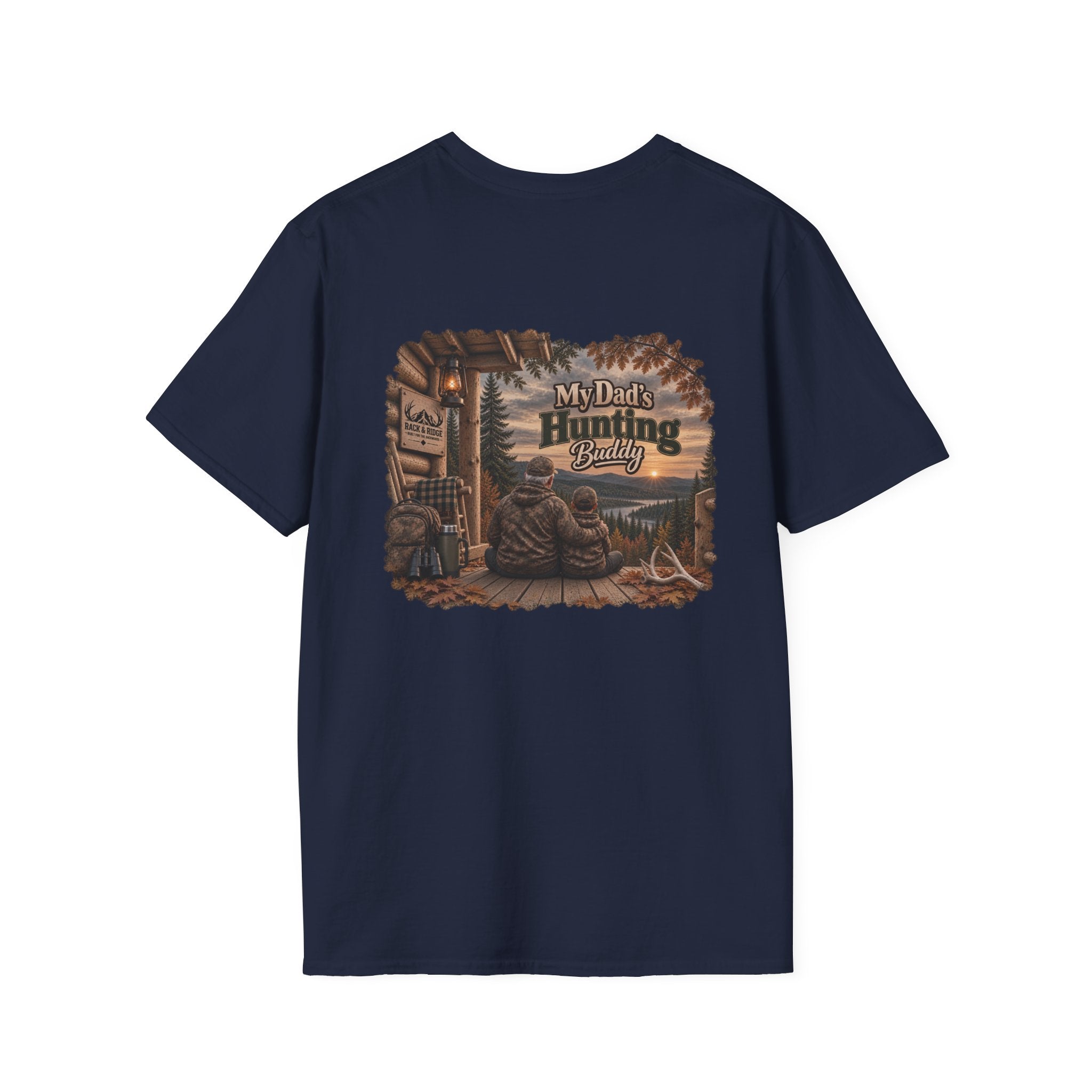 Rack & Ridge “My Dad’s Hunting Buddy” Tee — Grandpa & Grandson Outdoor Shirt