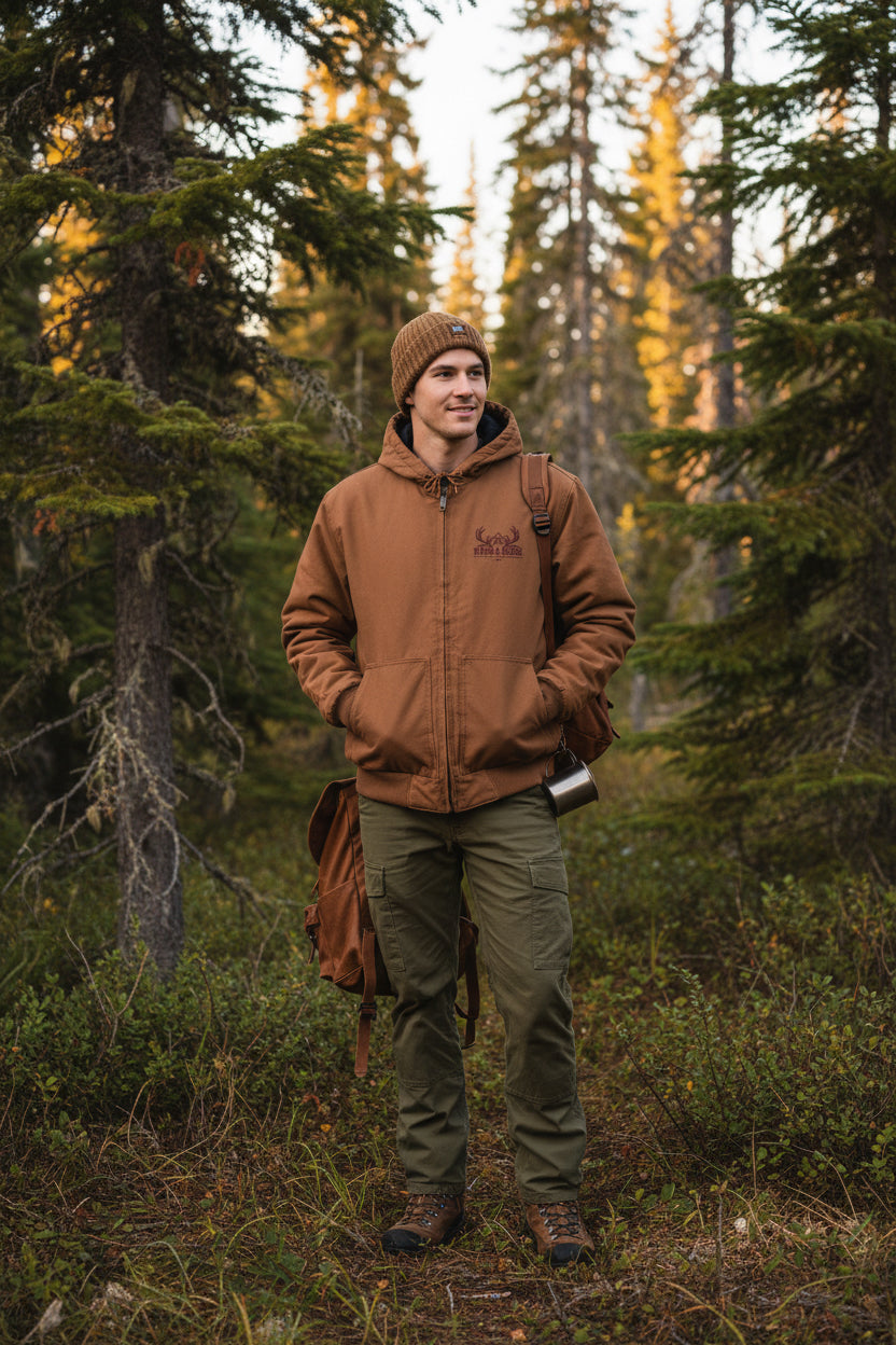 Rack & Ridge | Insulated Hooded Duck Cloth Work Jacket