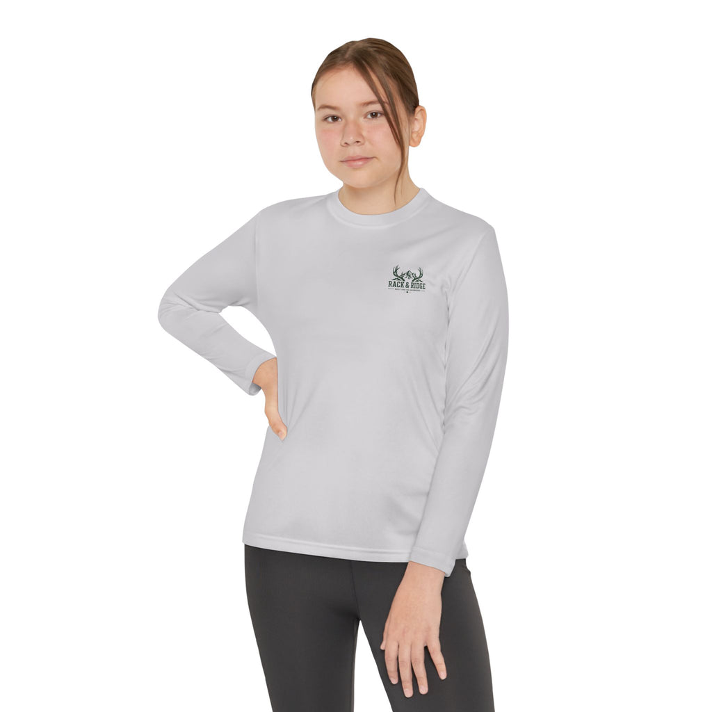 RACK & RIDGE Sunset Deer Camp Youth Girls' Long-Sleeve Tee