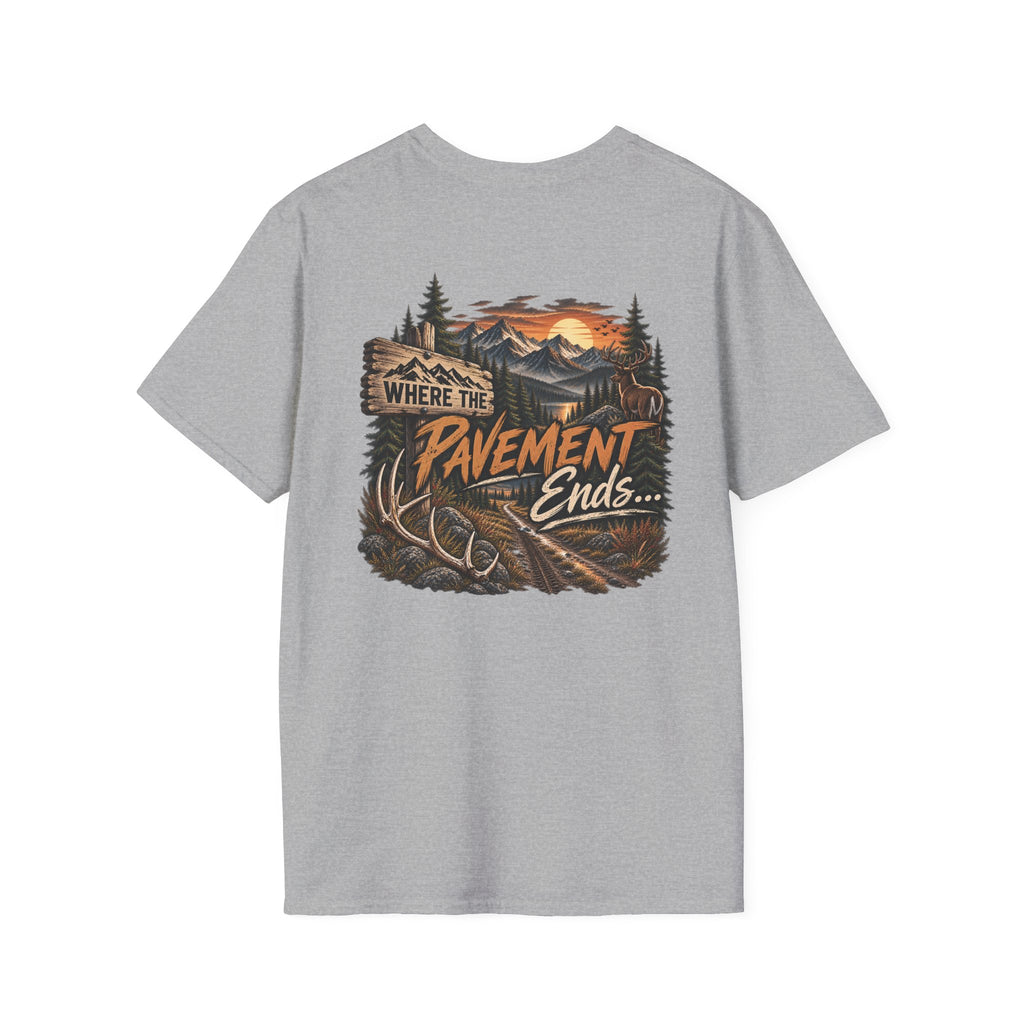 Rack & Ridge | Where the Pavement Ends T-Shirt