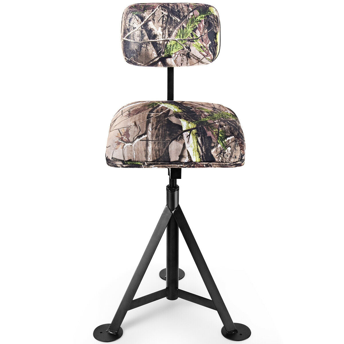360° Swivel Hunting Chair | Tripod Stool with Detachable Backrest