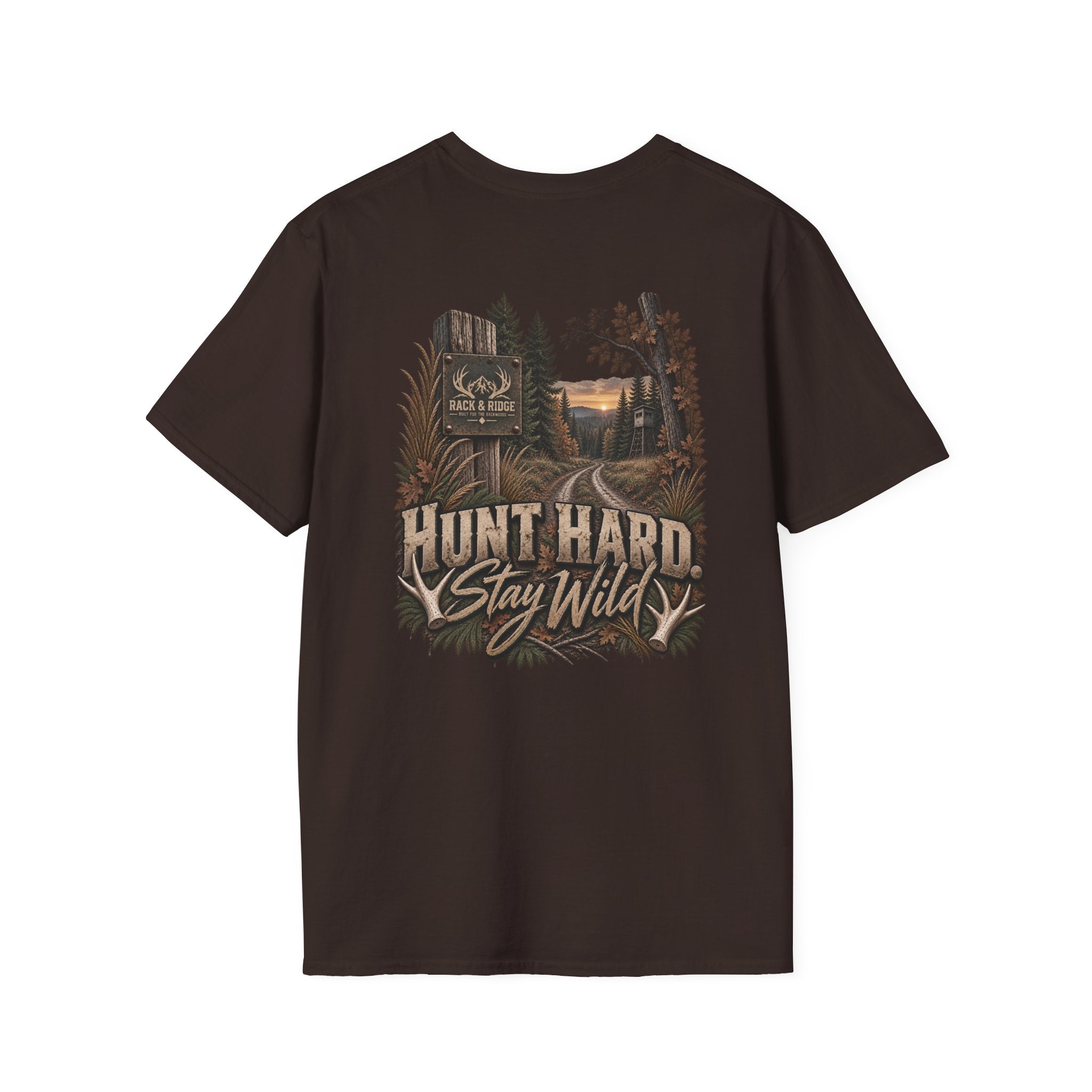 Rack & Ridge | Hunt hard. Stay wild. T-Shirt