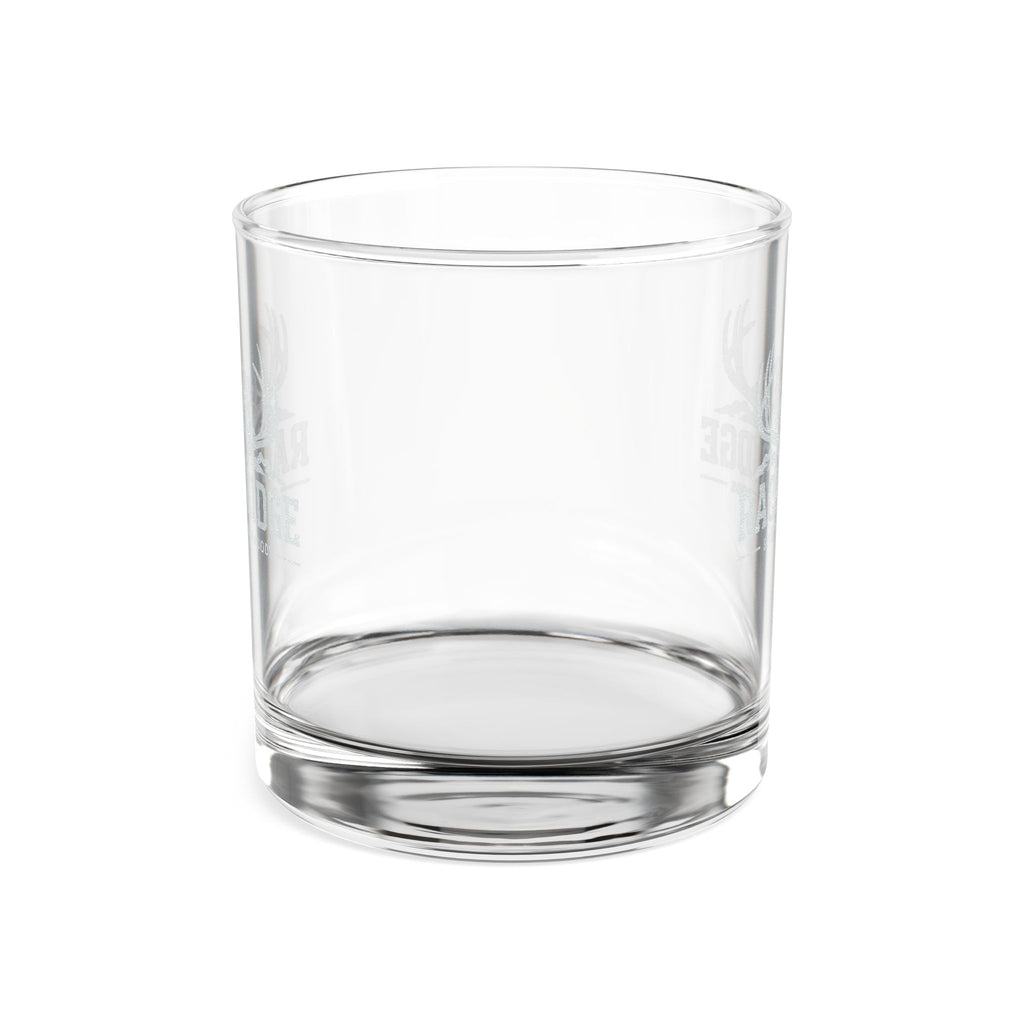 Engraved Rack & Ridge Whiskey Glass 10.5oz — Rustic Deer Antler Rocks Glass