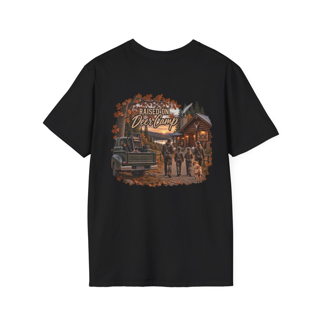 Rack & Ridge “Raised on Deer Camp” Tee — The Signature Outdoor Family Shirt