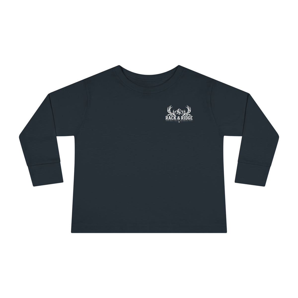 Rack & Ridge Signature Antler Logo Toddler Long Sleeve — Kids Outdoor Shirt