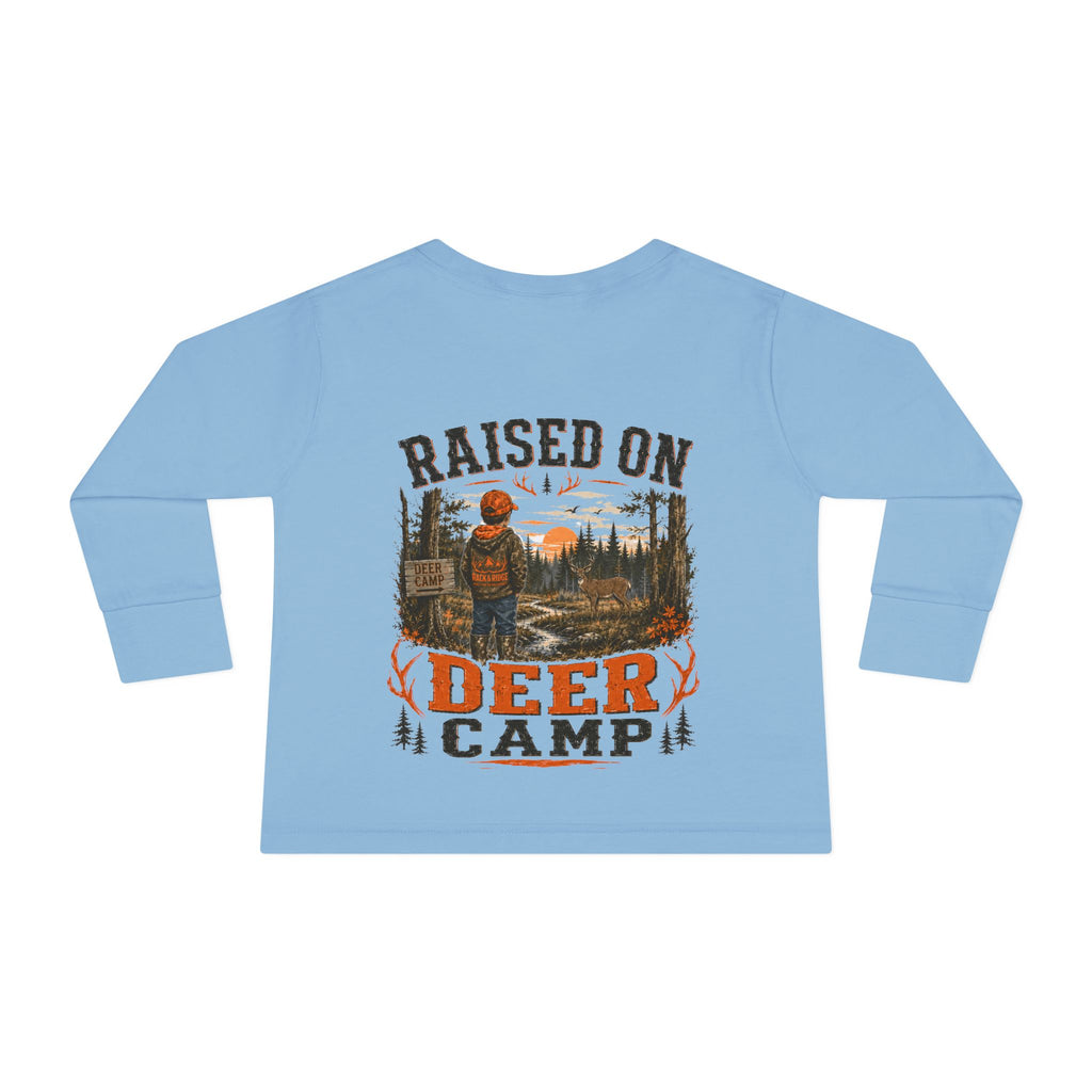 RACK & RIDGE Raised on Deer Camp Toddler Boys' Long-Sleeve Tee