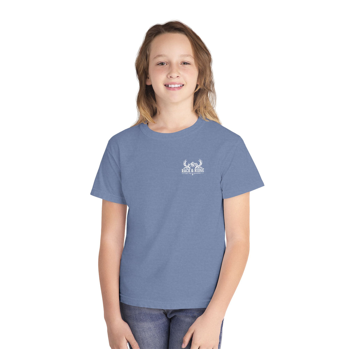 RACK & RIDGE Little Boots, Big Woods Youth Girls' Woodland T-Shirt