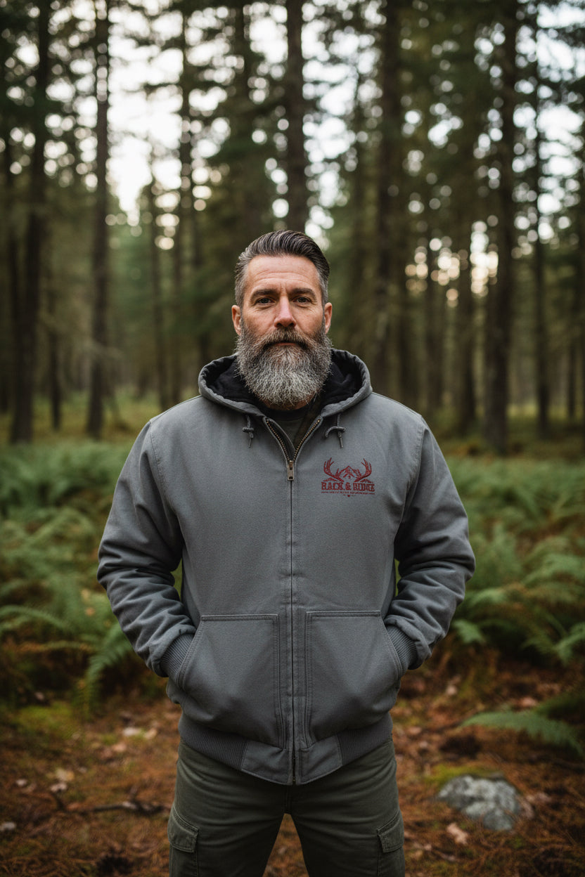 Rack & Ridge | Insulated Hooded Duck Cloth Work Jacket