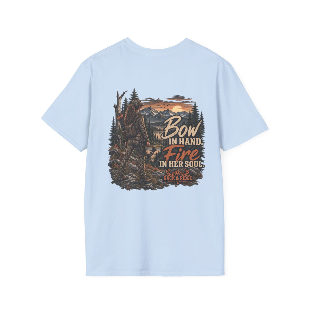 Rack & Ridge | Bow in Hand. Fire in Her Soul. T-Shirt