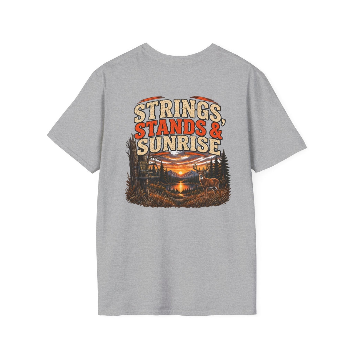 Rack & Ridge | Strings, Stands & Sunrise T-Shirt