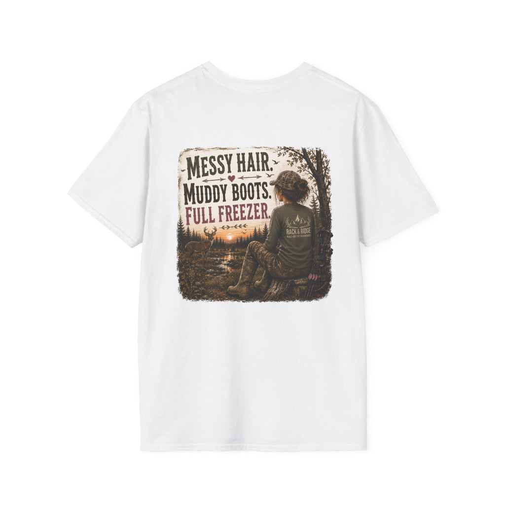 Rack & Ridge | Messy Hair. Muddy Boots. Full Freezer T-Shirt