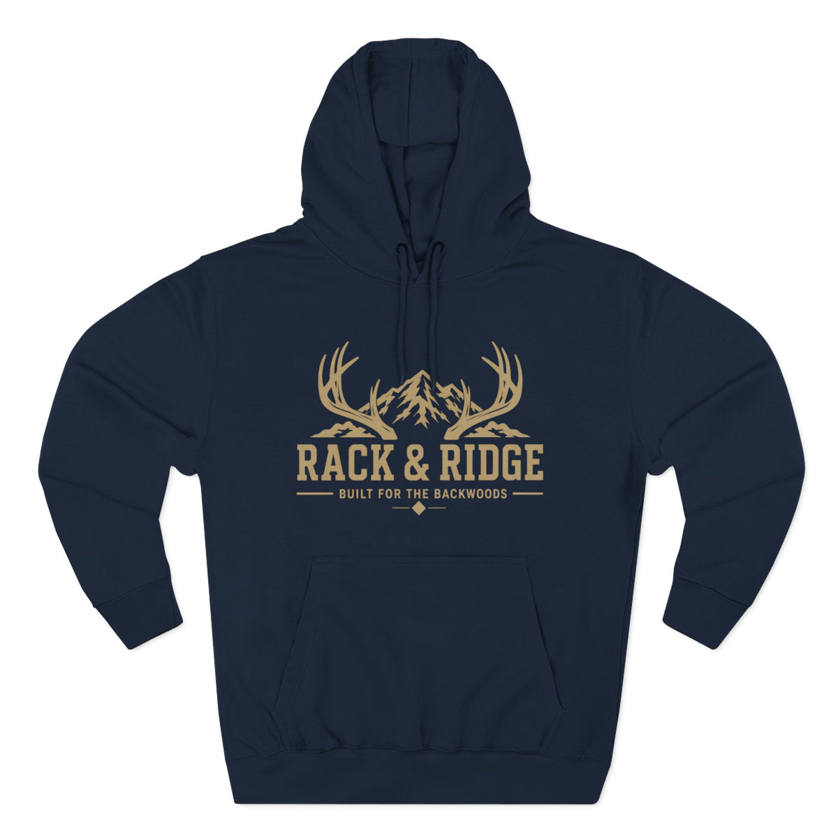Rack & Ridge Outdoor Hoodie — Hunting Antler Logo