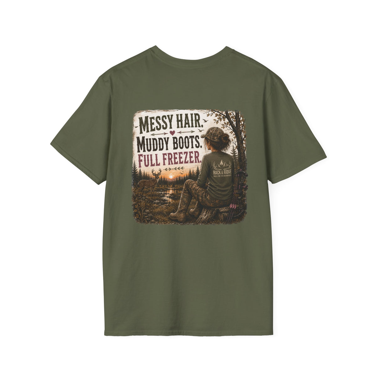Rack & Ridge | Messy Hair. Muddy Boots. Full Freezer T-Shirt