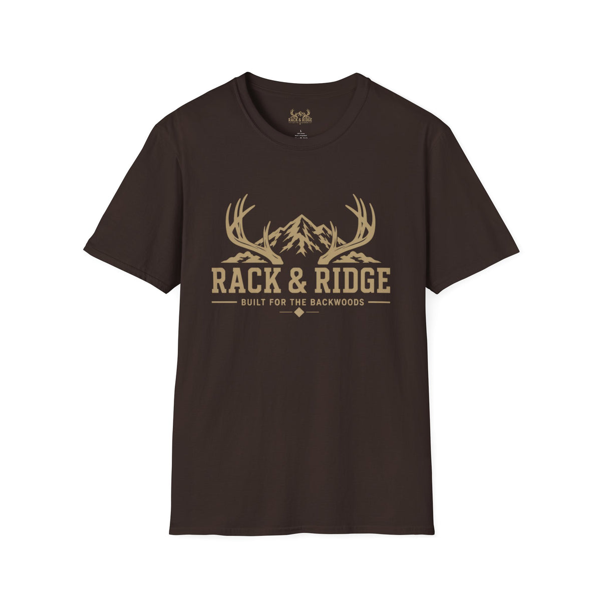 Rack & Ridge Mountain Antler Logo T-Shirt — Outdoor Hunting
