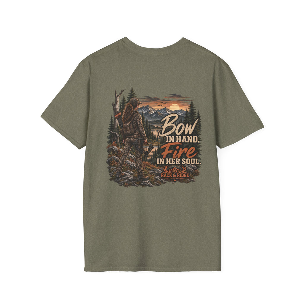 Rack & Ridge | Bow in Hand. Fire in Her Soul. T-Shirt