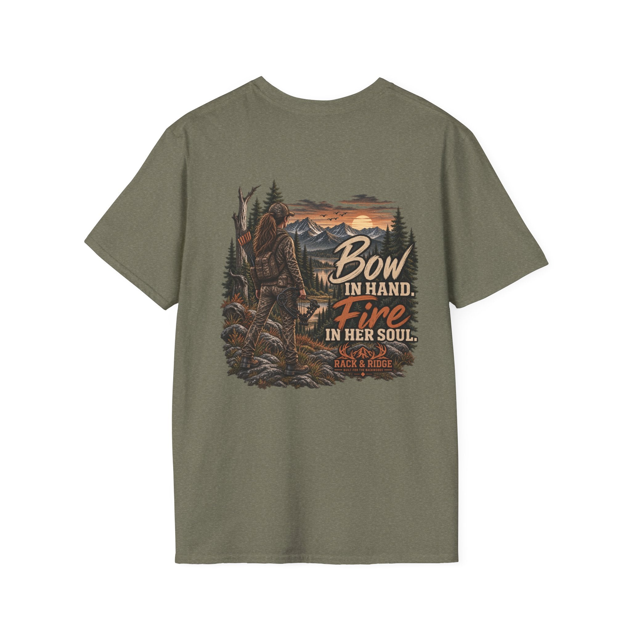 Rack & Ridge | Bow in Hand. Fire in Her Soul. T-Shirt