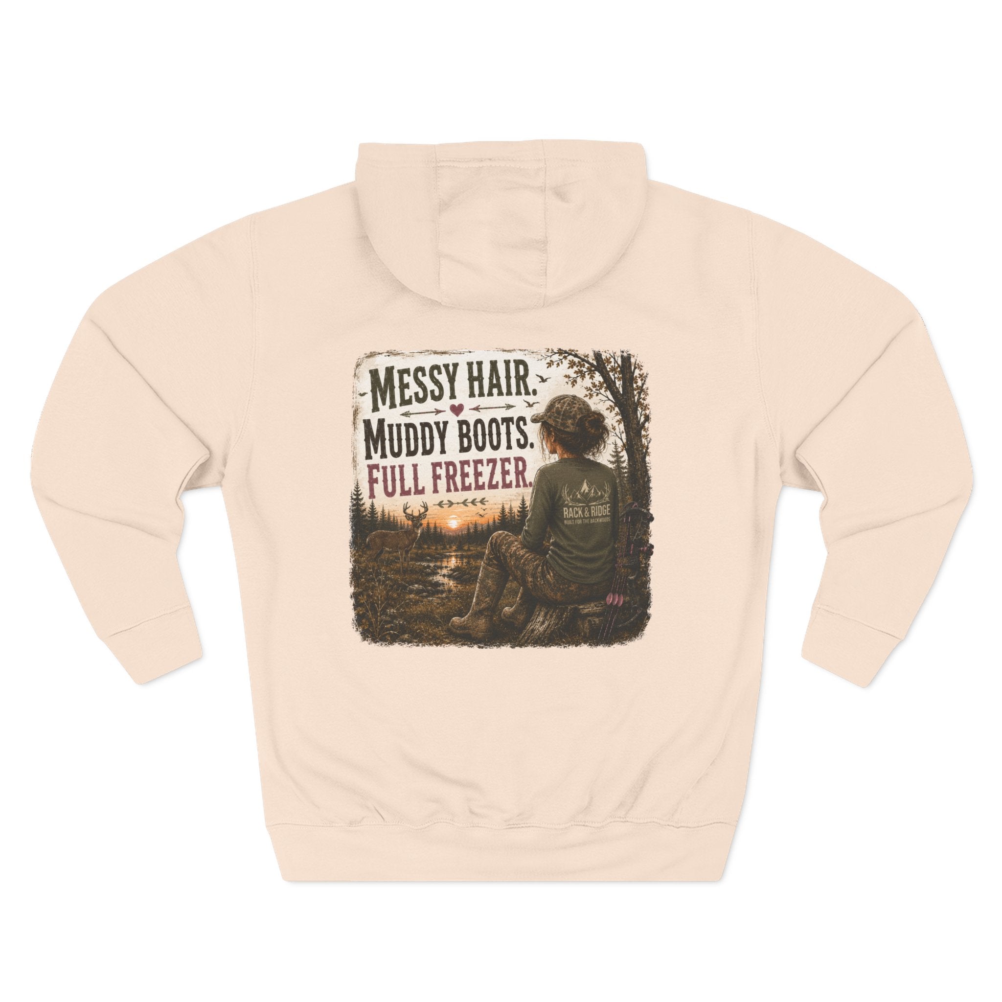 Rack & Ridge | Messy Hair. Muddy Boots. Full Freezer Hoodie