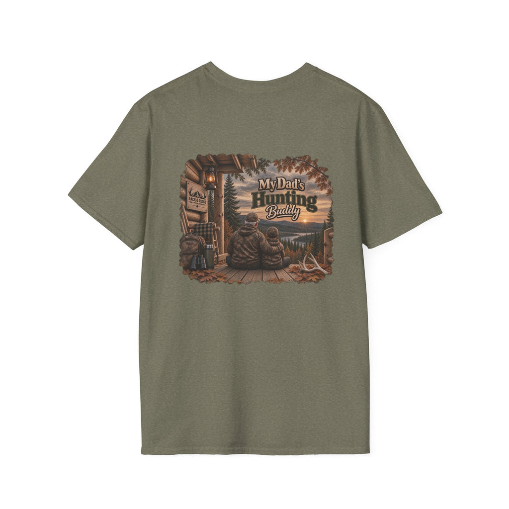 Rack & Ridge “My Dad’s Hunting Buddy” Tee — Grandpa & Grandson Outdoor Shirt
