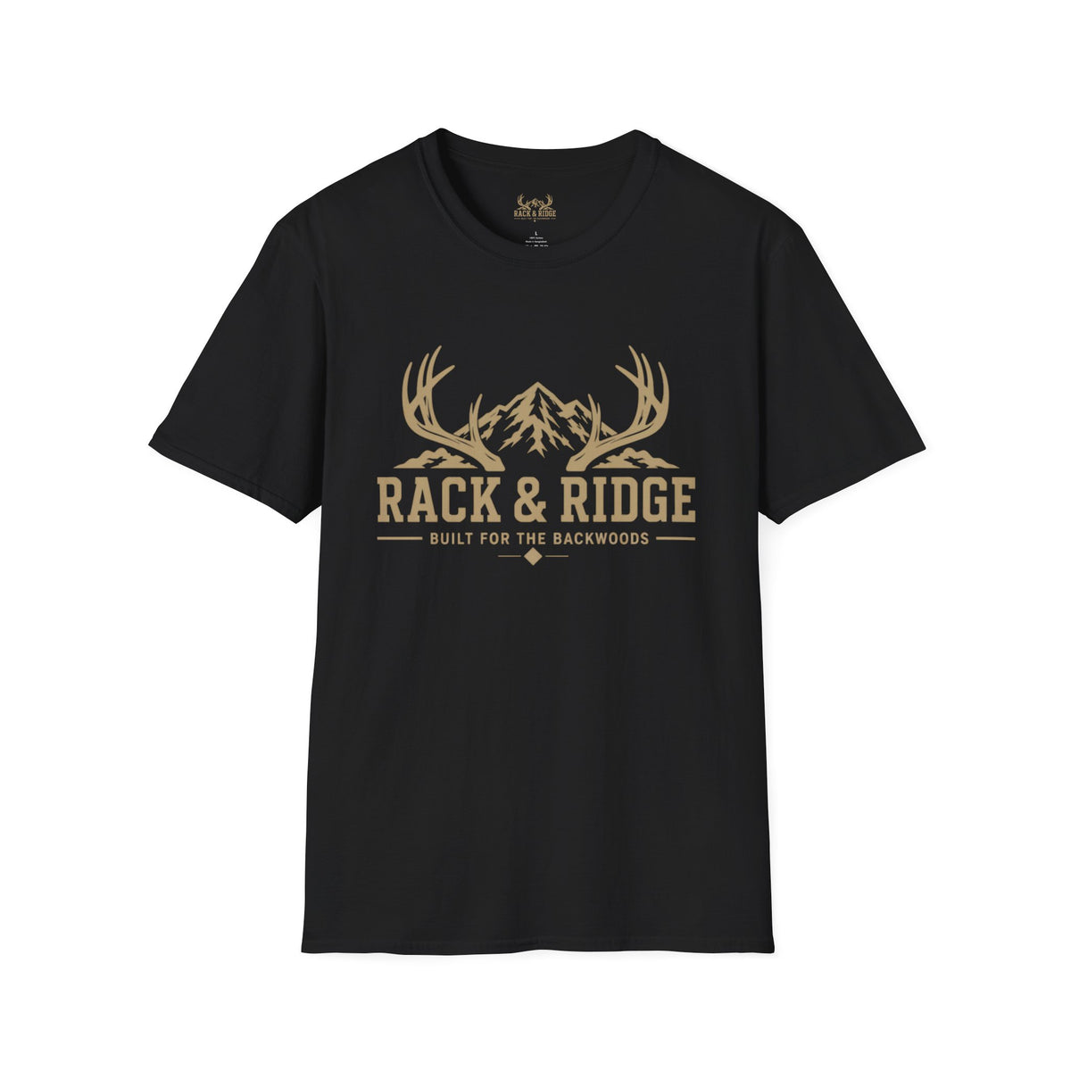 Rack & Ridge Mountain Antler Logo T-Shirt — Outdoor Hunting