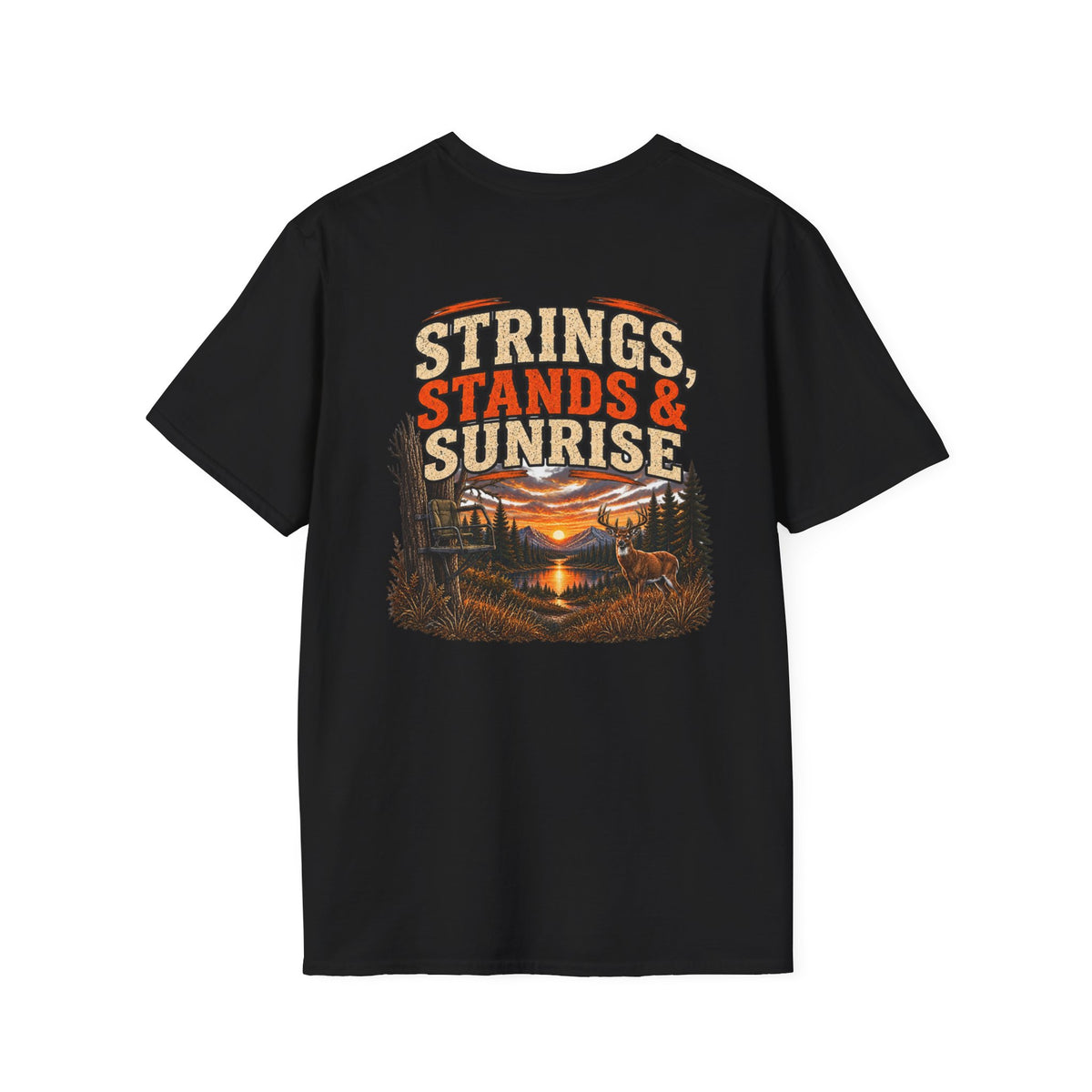 Rack & Ridge | Strings, Stands & Sunrise T-Shirt