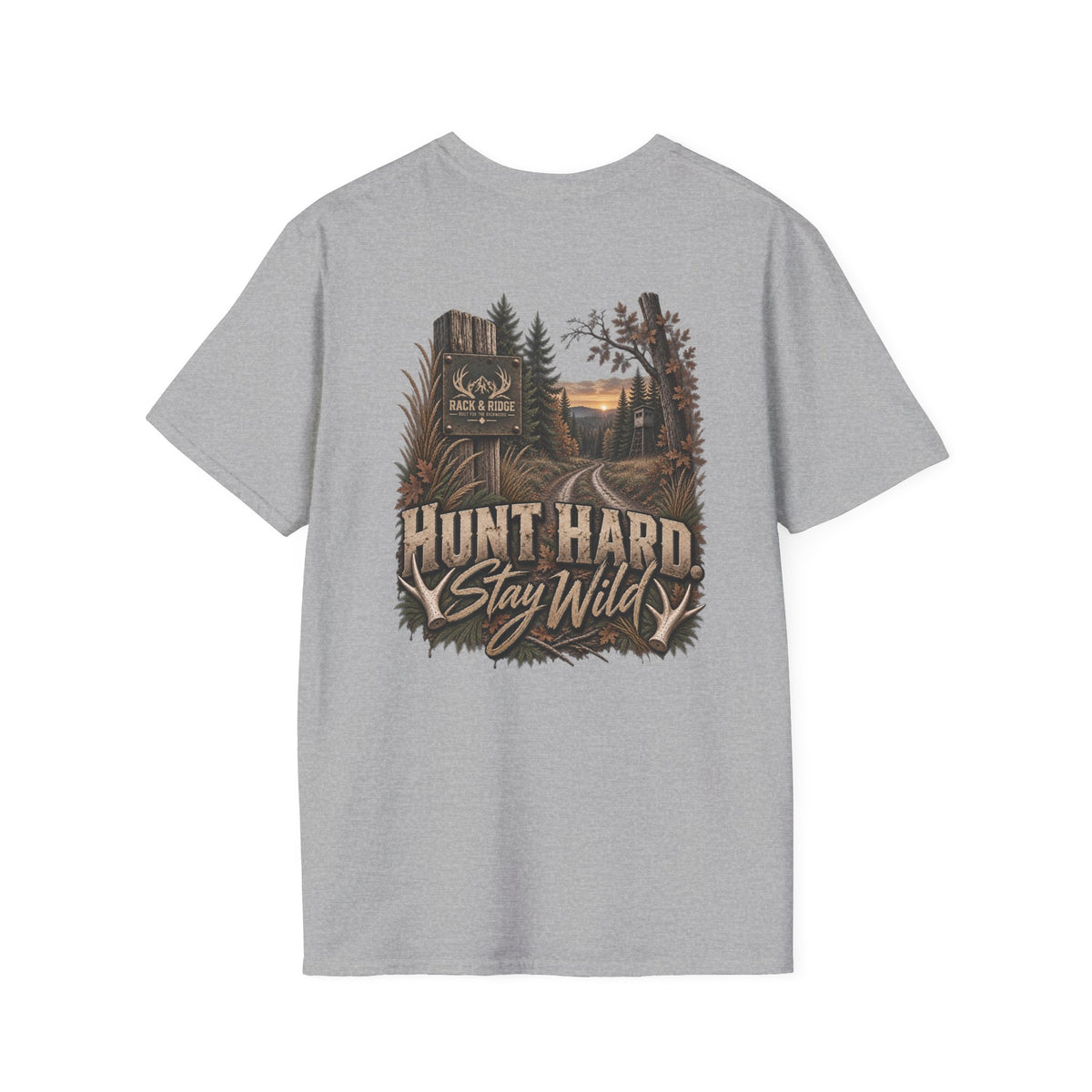 Rack & Ridge | Hunt hard. Stay wild. T-Shirt