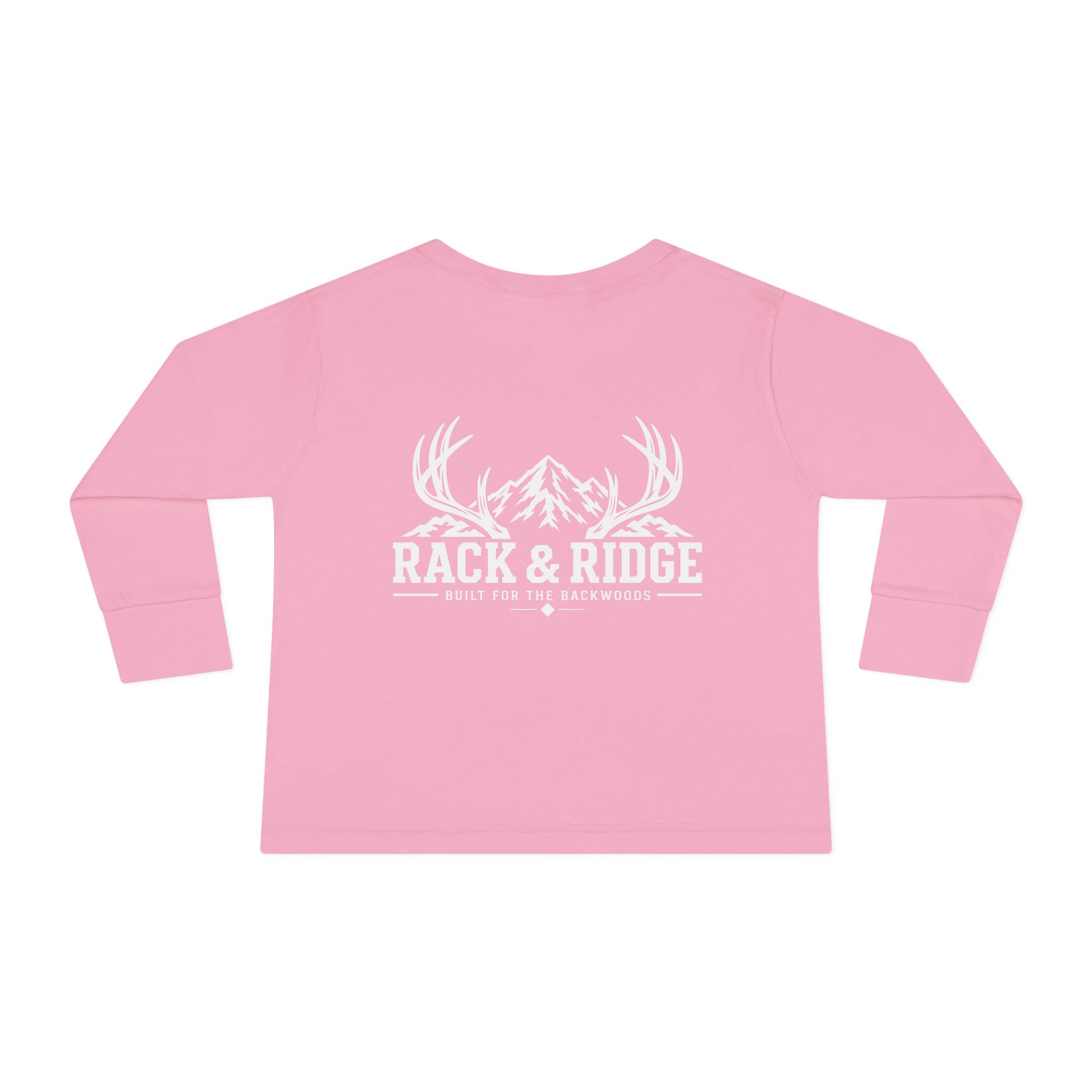 Rack & Ridge Signature Antler Logo Toddler Long Sleeve — Kids Outdoor Shirt