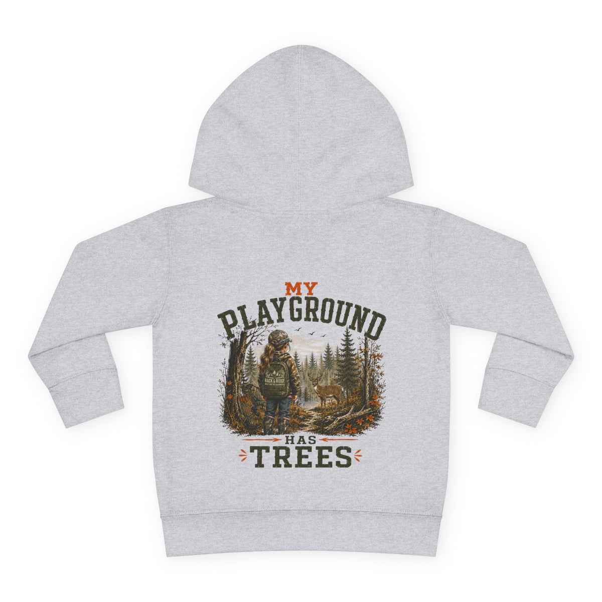 RACK & RIDGE My Playground Has Trees Girls' Toddler Hoodie