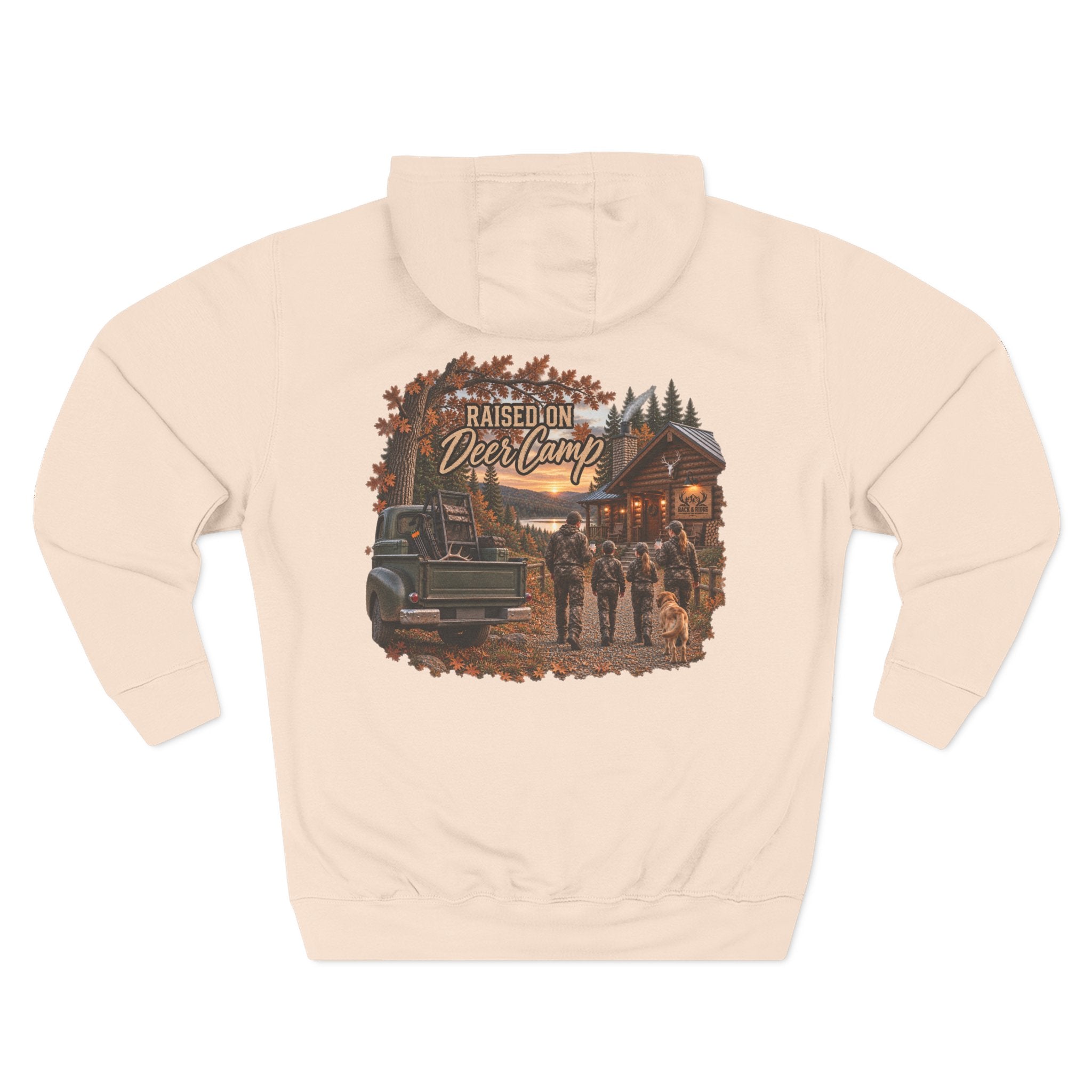 Rack & Ridge “Raised on Deer Camp” Hoodie — The Signature Hunting Family Fleece