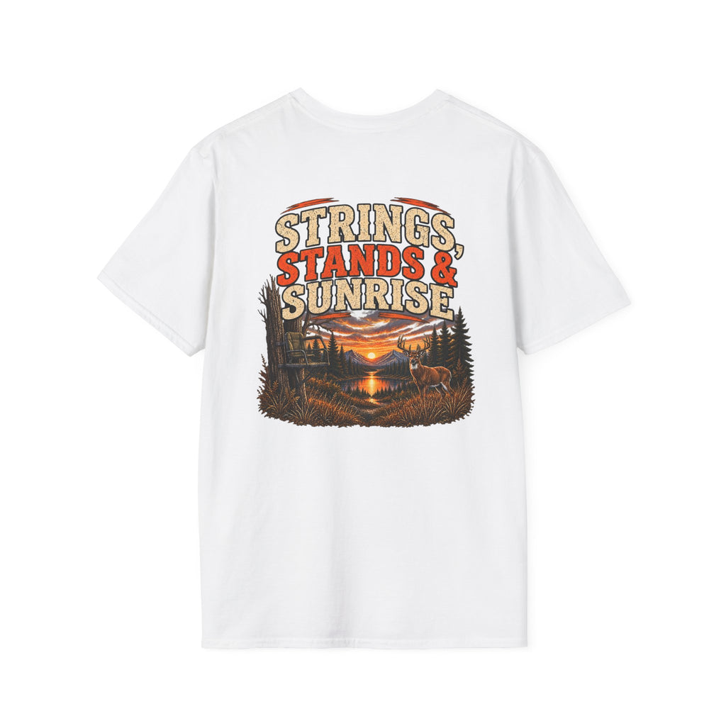 Rack & Ridge | Strings, Stands & Sunrise T-Shirt